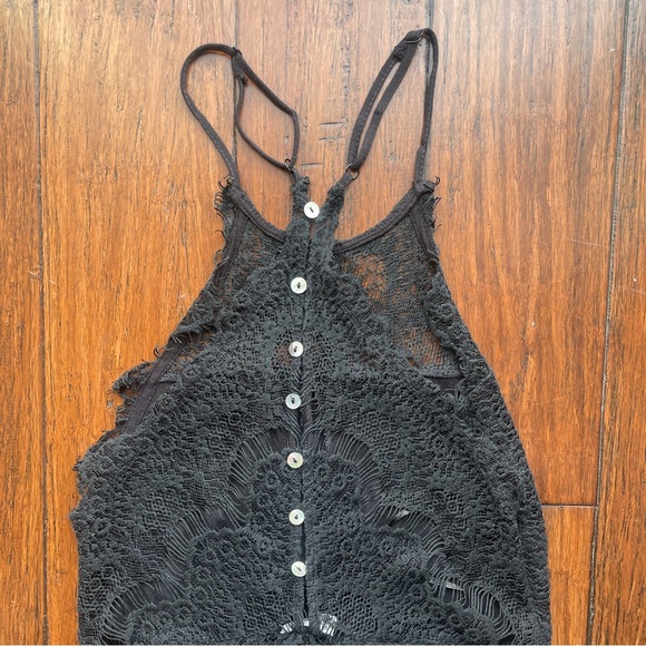 🩷Free People She’s Got It Button Back Lace Mini Dress - Picture 5 of 8